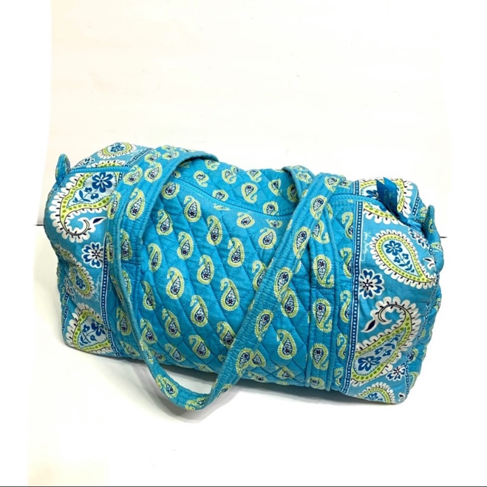 Retired Vera Bradley Bermuda Blue Duffel Bag